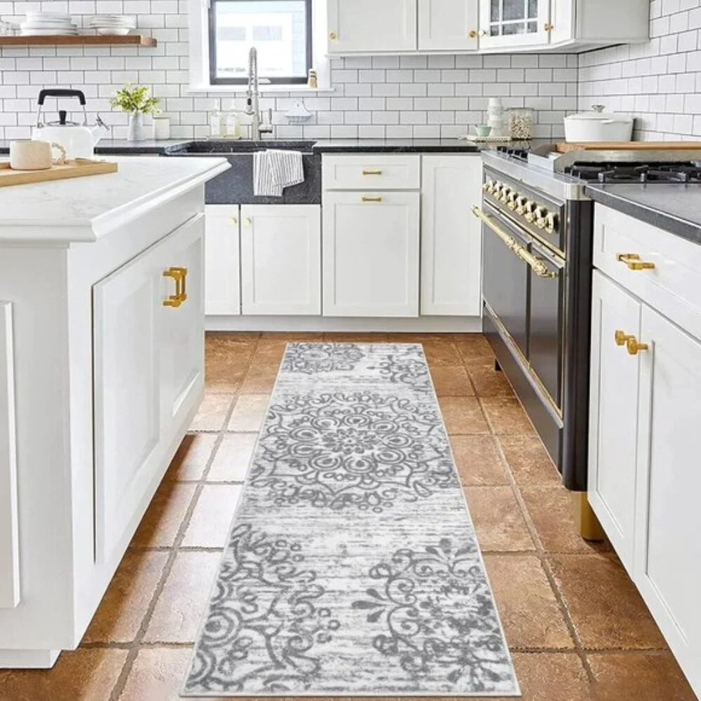 New Vintage 2x6 Washable Hallway Runner Rug, Non-Slip Boho Carpet for Home